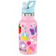 SKIP HOP FÄ¾aÅ¡a s nÃ¡lepkami so slamkovÃ½m nÃ¡ustkom nerezovÃ¡ ruÅ¾ovÃ¡ 380 ml, 4r+