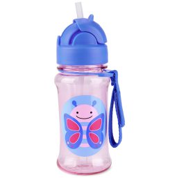   SKIP HOP Zoo Tritán Palack szívószállal 355ml Pillangó 12hó+