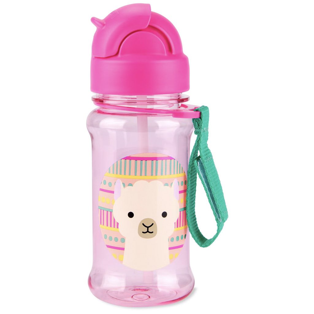 SKIP HOP Zoo tritan Palack szívószállal 355ml Llama 12m+