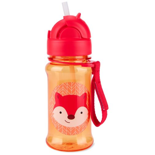 SKIP HOP Zoo tritan Palack szívószállal 355ml Róka 12hó+