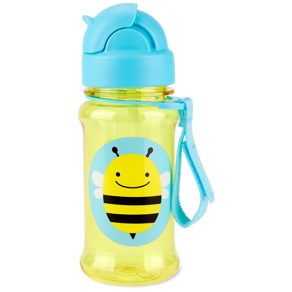 SKIP HOP Zoo Tritán Palack szívószállal 355ml Méhecske 12m+