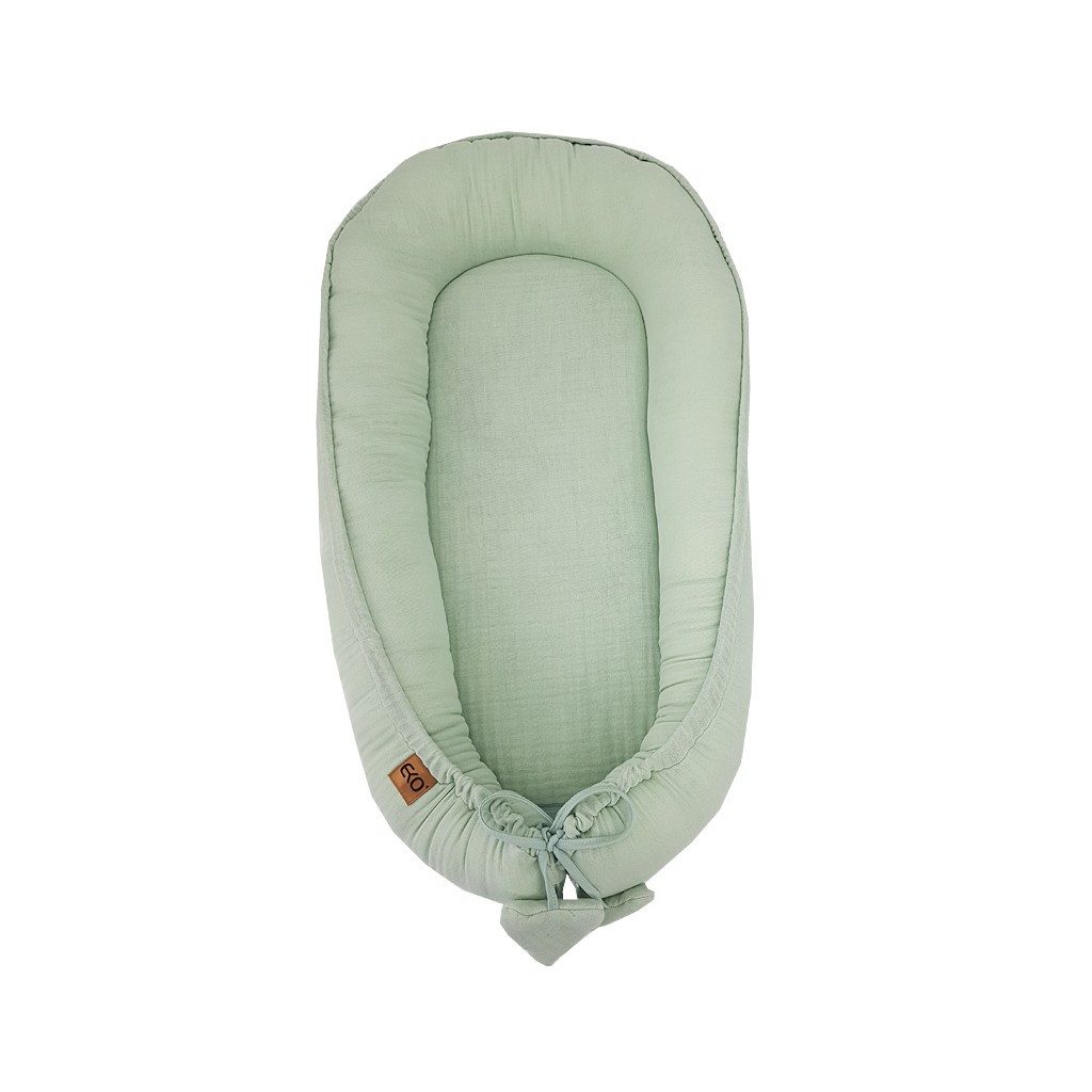 EKO Babafészek muszlinból Mentol 90x60 cm