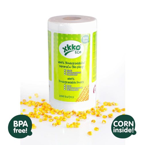 KIKKO Pelenkaelválasztó 100% biológiailag lebomló 30x19 cm (1 db) - 200 db/tekercs