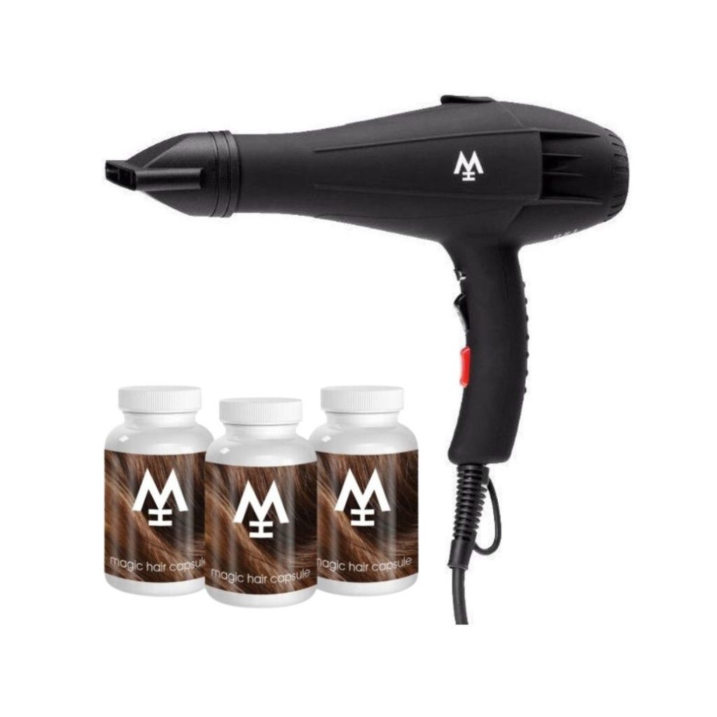 3 havi Magic Hair Classic hajvitamin kapszula kúra + 1 db Magic Wind Professzionális hajszárító csomag