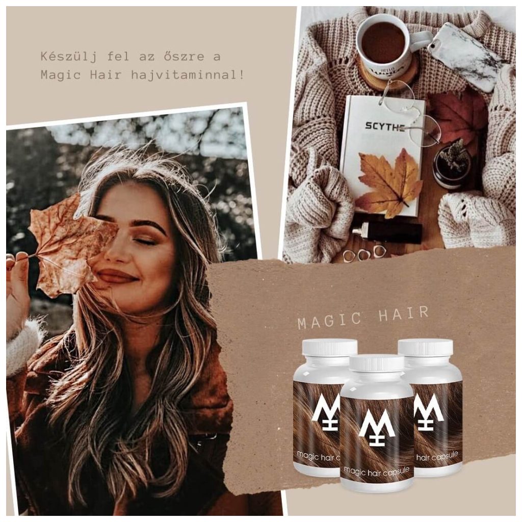 3 havi Magic Hair Classic hajvitamin kapszula kúra + 1 db Magic Wind Professzionális hajszárító csomag