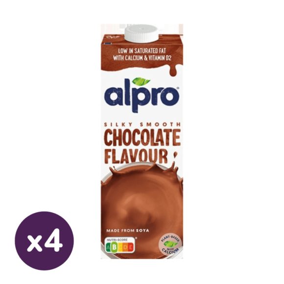 Alpro csokoládéízű szójaital (4x1 liter)