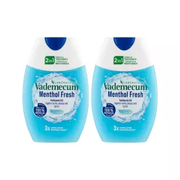 Vademecum 2in1 Menthol fresh fogkrém (2x75 ml)