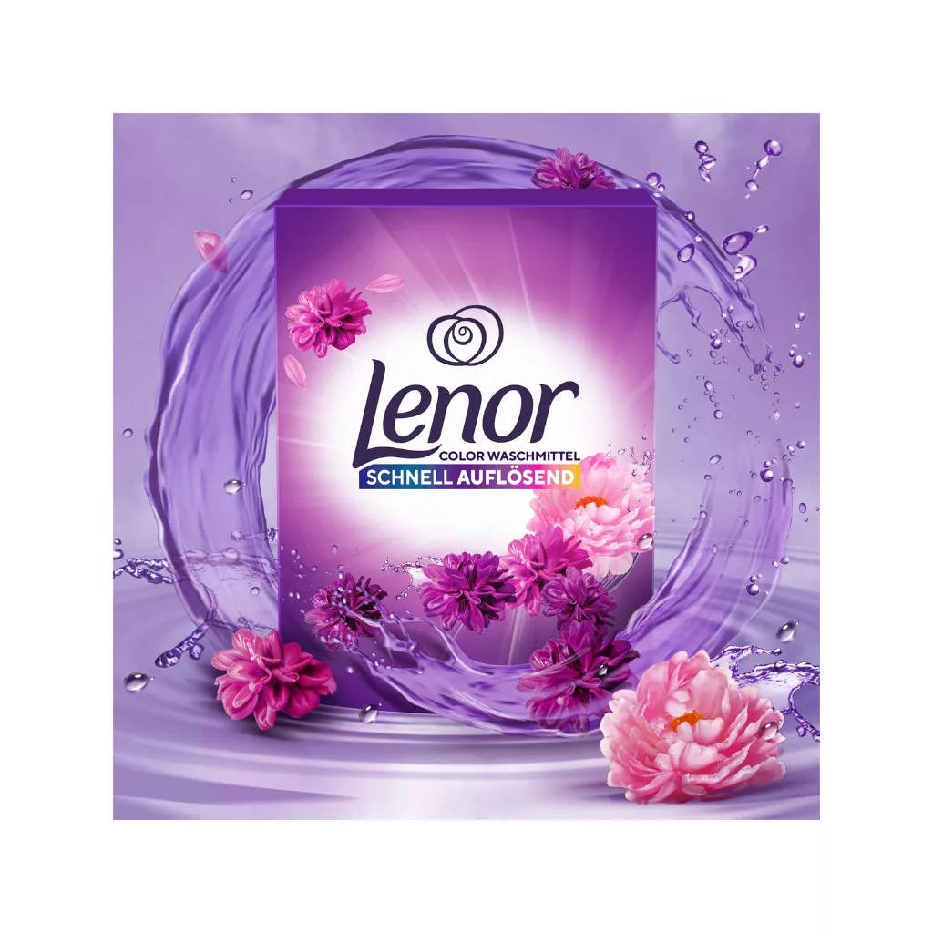 Lenor Amethyst Flower Bloom Color Gyorsan Oldódó Mosópor 2x3,6 kg (144 mosás)
