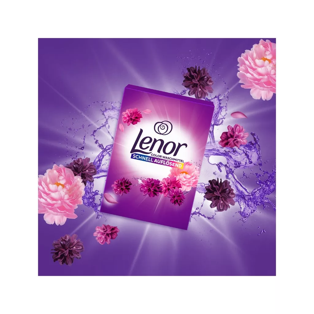 Lenor Amethyst Flower Bloom Color Gyorsan Oldódó Mosópor 2x3,6 kg (144 mosás)