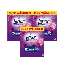   INGYENES SZÁLLÍTÁS - Lenor Amethyst Flower Bloom Color Gyorsan Oldódó Mosópor 3x3,6 kg (216 mosás)
