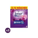 INGYENES SZÁLLÍTÁS - Lenor Amethyst Flower Bloom Color Gyorsan Oldódó Mosópor 3x3,6 kg (216 mosás)