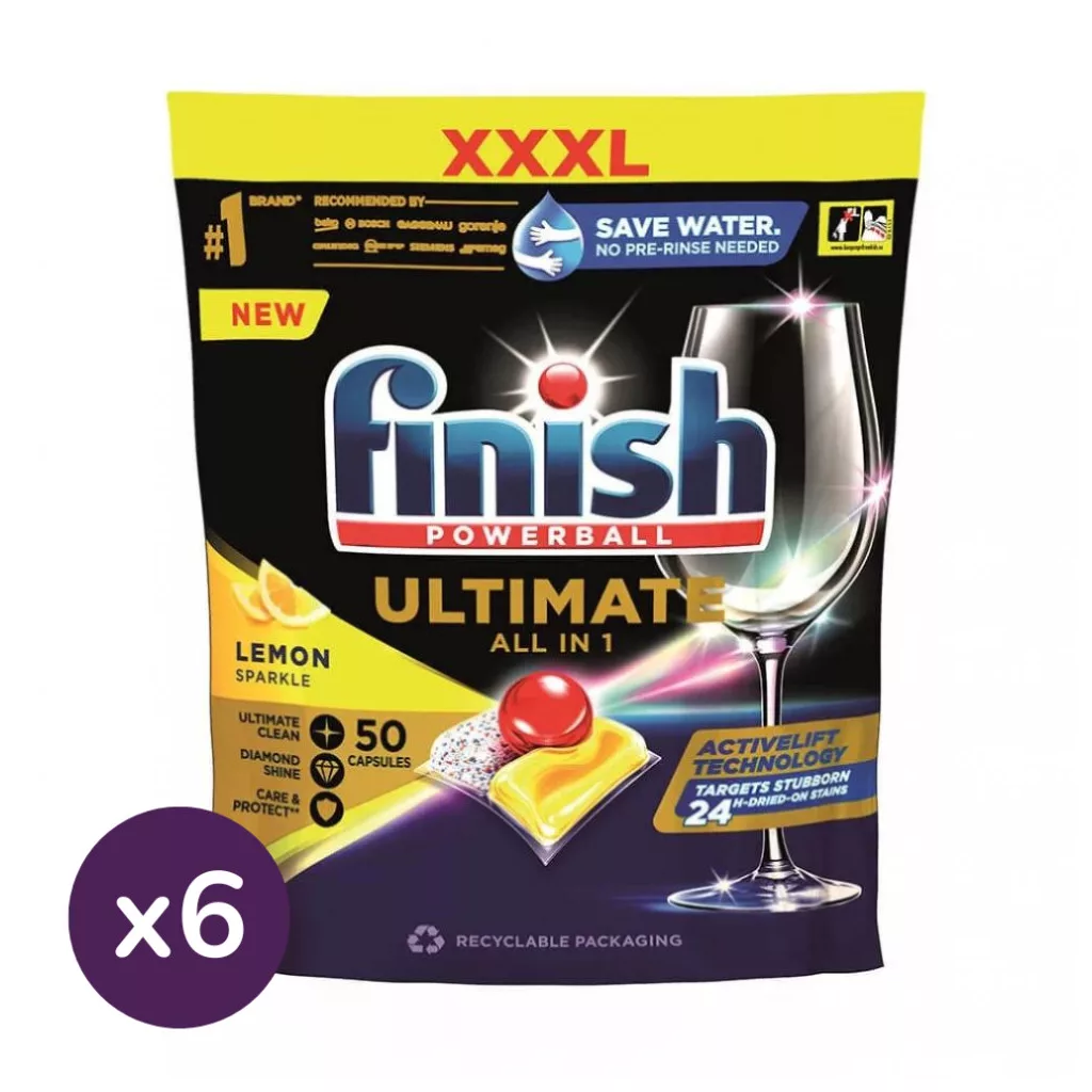 Finish Ultimate All in 1 mosogatógép-tabletta, citrom (6x50 db)