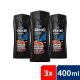 AXE tusfürdő Skateboard&Fresh Roses (3x400 ml)