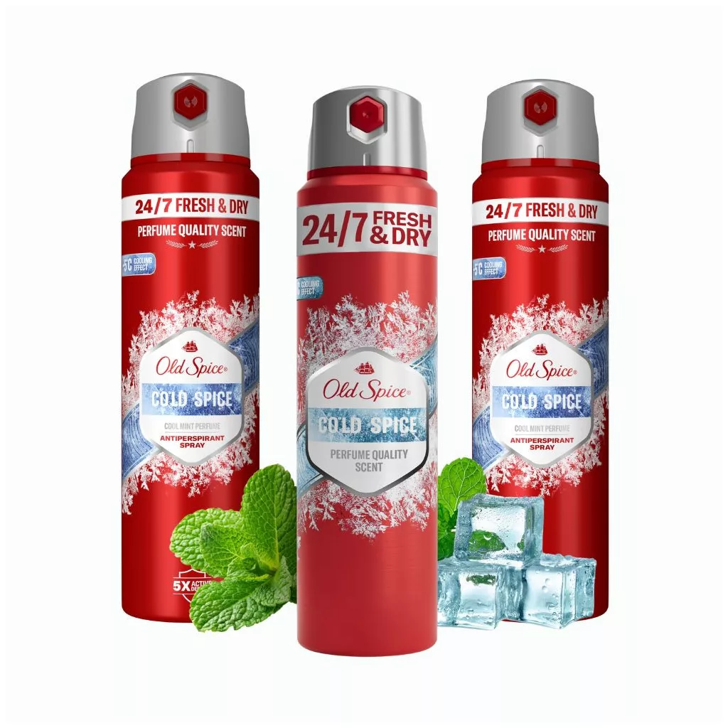 Old Spice Cold Spice izzadásgátló spray (3x150 ml)