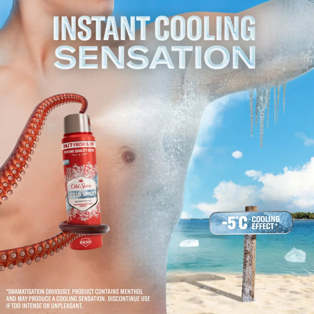 Old Spice Cold Spice izzadásgátló spray (3x150 ml)