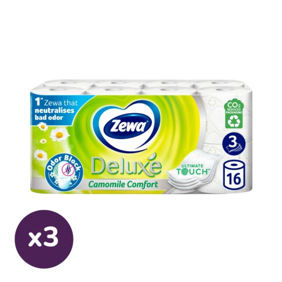 Zewa Deluxe Camomile Comfort toalettpapír 3 rétegű (3x16 tekercs)
