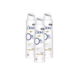 Dove Original dezodor 0% alumíniumsóval (3x150 ml)