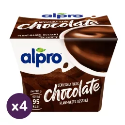   Alpro ördögien sötét étcsokoládéízű desszert (4x125 g)