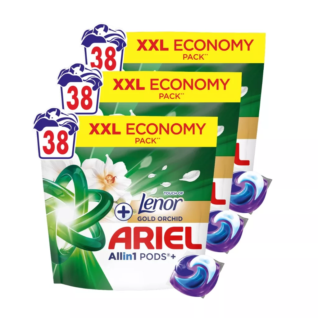 Ariel PODS+ Touch of Lenor Gold Orchid mosókapszula (3x38 db)