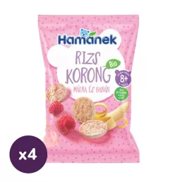Hamánek BIO rizskorong málna-banán (4x35 g)