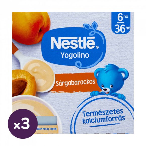 Nestlé Yogolino tejalapú Sárgabarackos bébidesszert 6-36 hónapos korig (12x100 g)