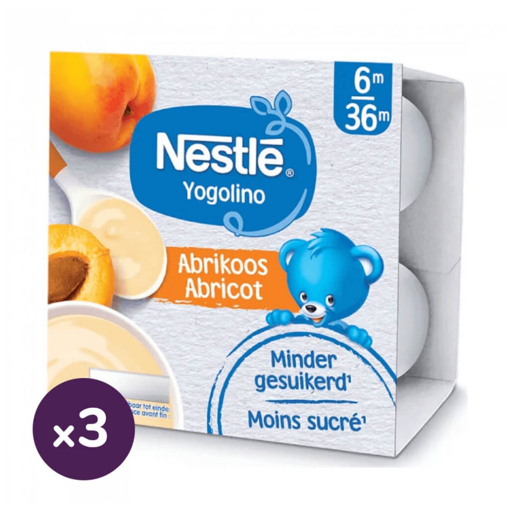 Nestlé Yogolino tejalapú Sárgabarackos bébidesszert 6-36 hónapos korig (12x100 g)