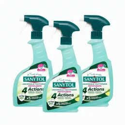 Sanytol Fertőtlenítő 4Action Tisztító Spray (3x500 ml)