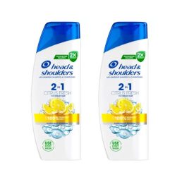   Head & Shoulders Citrus Fresh 2az1-ben korpásodás elleni sampon zsíros hajra (2x330 ml)