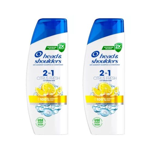 Head & Shoulders Citrus Fresh 2az1-ben korpásodás elleni sampon zsíros hajra (2x330 ml)