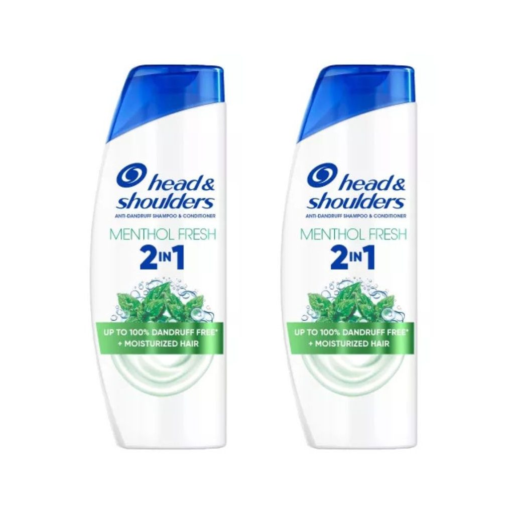Head & Shoulders Menthol Fresh 2az1-ben korpásodás elleni sampon (2x330 ml)