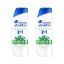 Head & Shoulders Menthol Fresh 2az1-ben korpásodás elleni sampon (2x330 ml)