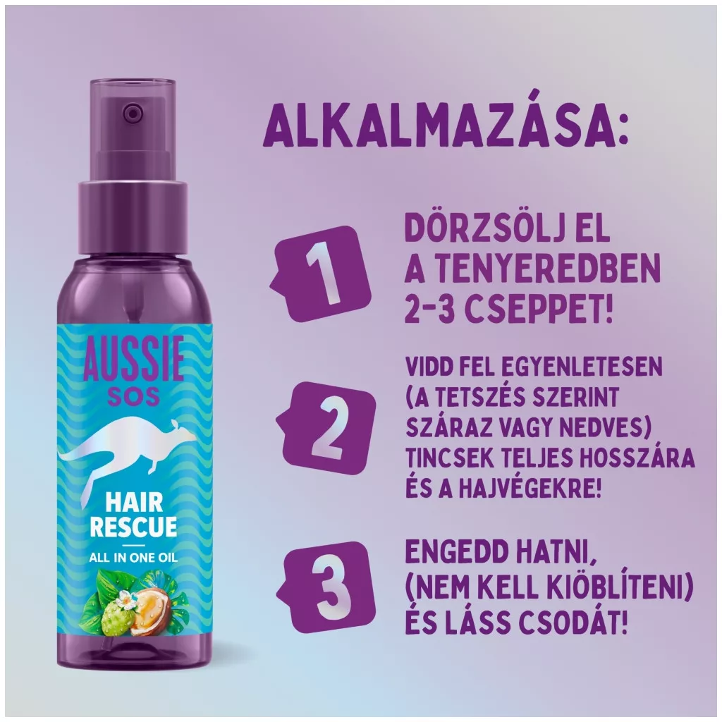 Aussie SOS Oil hajápoló szérum (2x100 ml)
