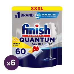   Finish Quantum All in 1 mosogatógép-tabletta, citrom, (6x60 db)
