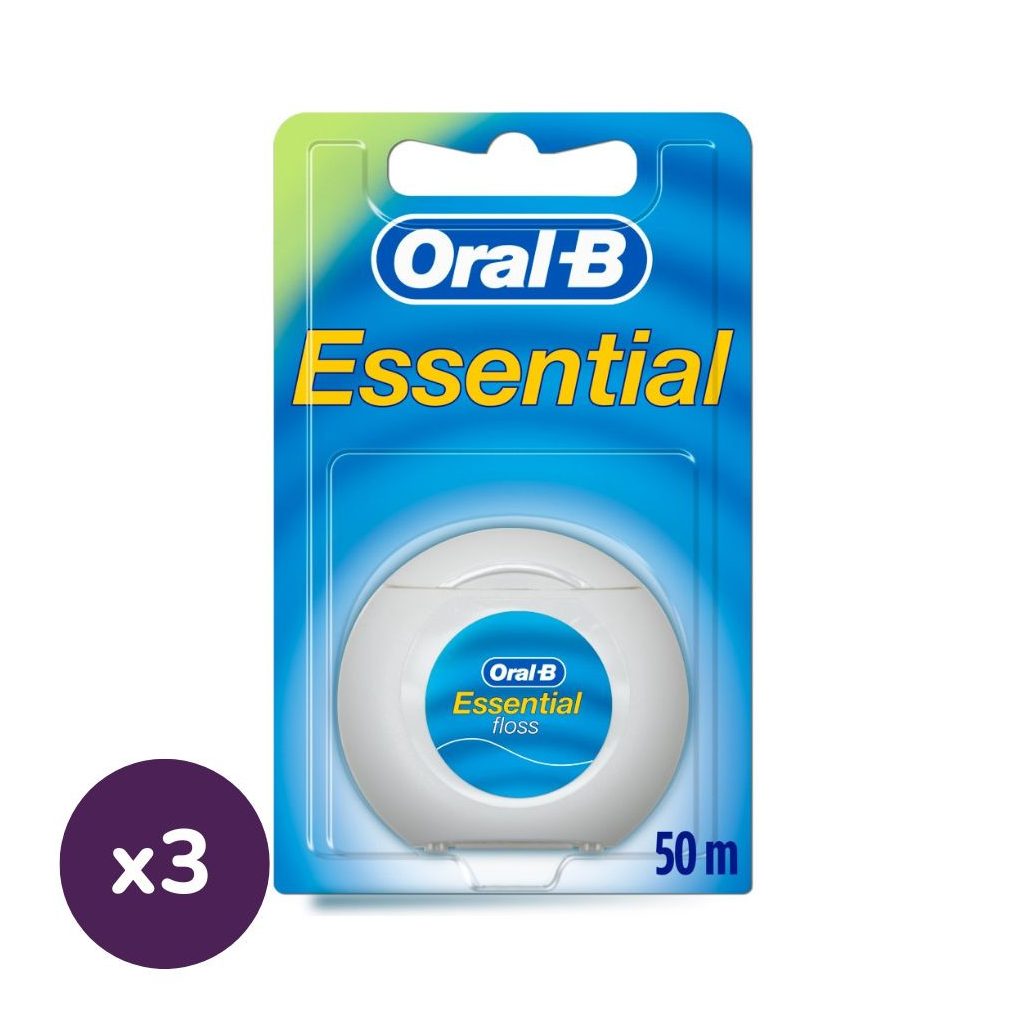 Oral-B essentialfloss fogselyem (3x50 m)