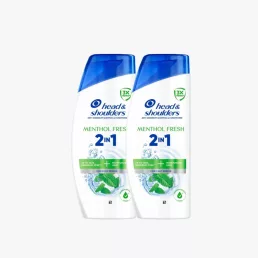   Head & Shoulders Menthol Fresh 2in1 korpásodás elleni sampon és balzsam (2x400 ml)
