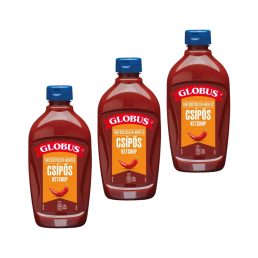 Globus Csípős Ketchup, flakonos (3x470 g)