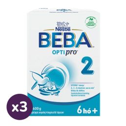   BEBA OptiPro 2 tejalapú anyatej-kiegészítő tápszer 6 hó+ (3x600 g)