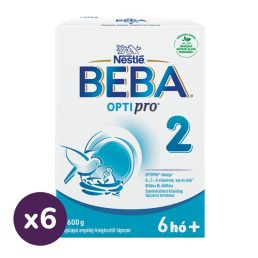  BEBA OptiPro 2 tejalapú anyatej-kiegészítő tápszer 6 hó+ (6x600 g)