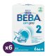 BEBA OptiPro 2 tejalapú anyatej-kiegészítő tápszer 6 hó+ (6x600 g)