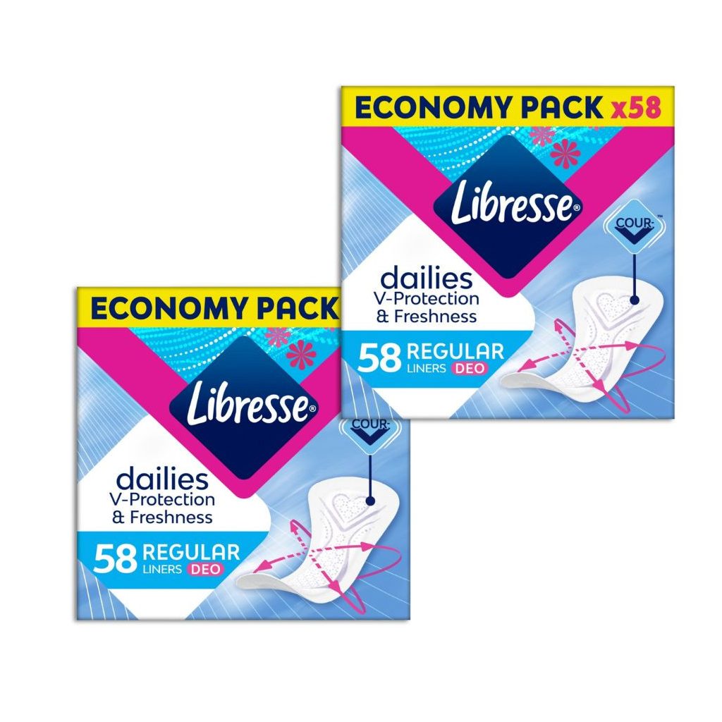 Libresse Normal Deo Fresh tisztasági betét (2x58 db)