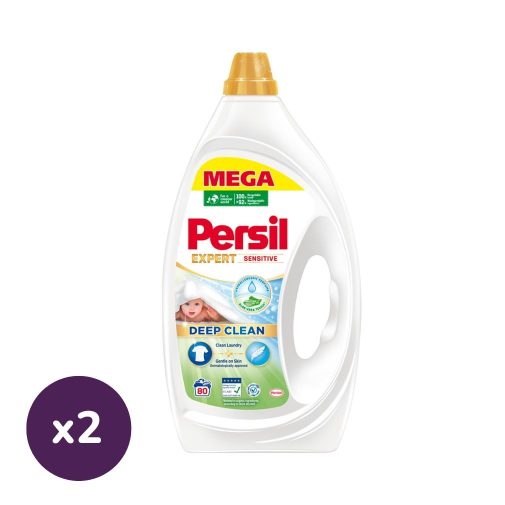INGYENES SZÁLLÍTÁS - Persil Expert Sensitive folyékony mosószer 2x3600 ml (160 mosás)