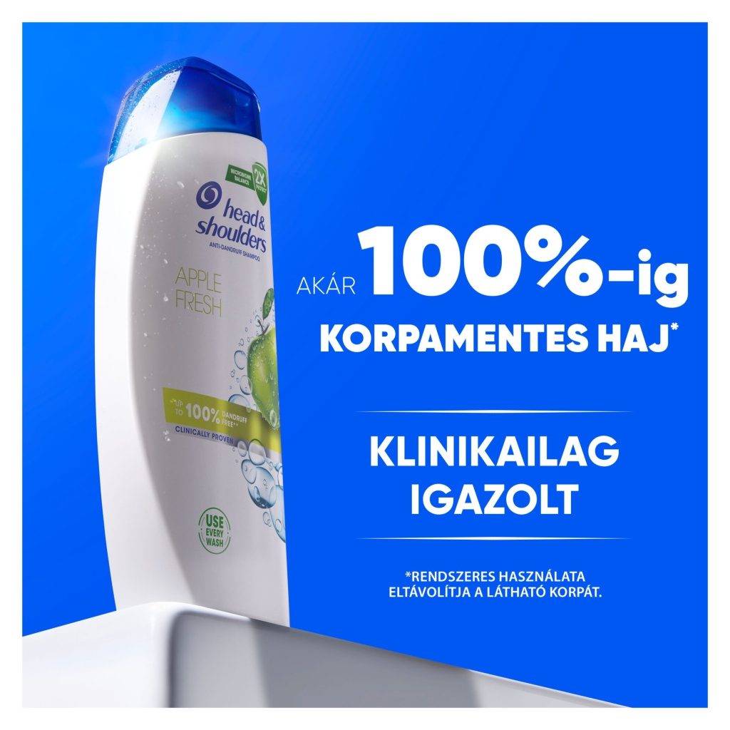 Head & Shoulders Apple Fresh Korpásodás Elleni Sampon (2x800 ml)