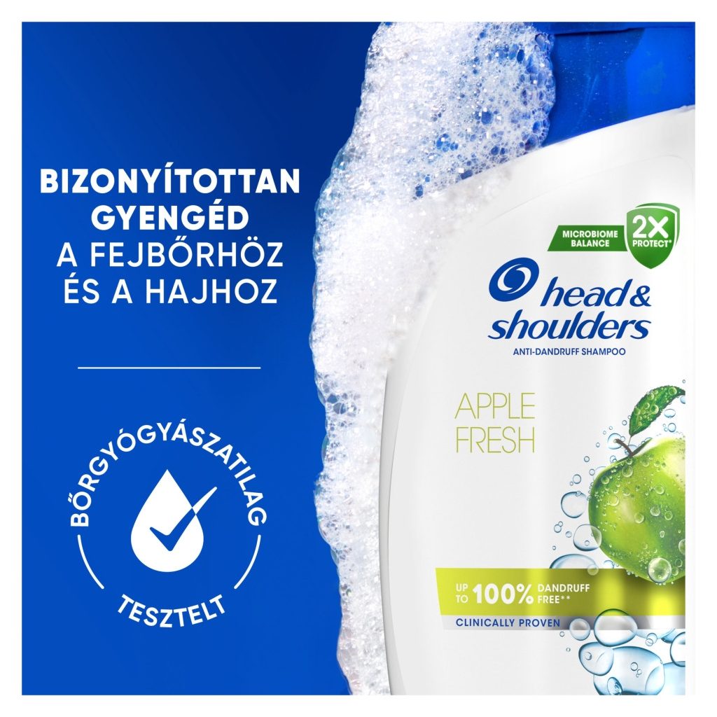 Head & Shoulders Apple Fresh Korpásodás Elleni Sampon (2x800 ml)