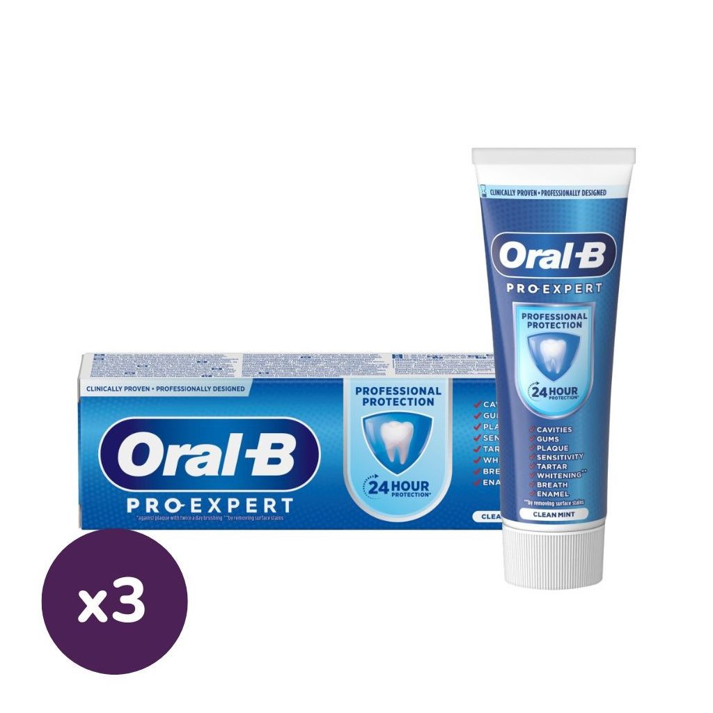 Oral-B Pro-Expert Professional Protection fogkrém (3x75 ml)