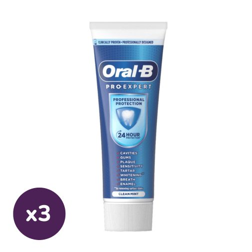 Oral-B Pro-Expert Professional Protection fogkrém (3x75 ml)