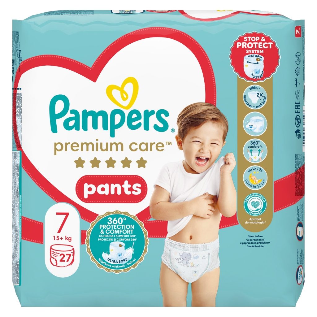 Pampers Premium Care Pants bugyipelenka 7, 15+ kg, 81 db