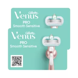   Gillette Venus Pro Smooth Sensitive női borotva 6 db borotvabetéttel (2 db)