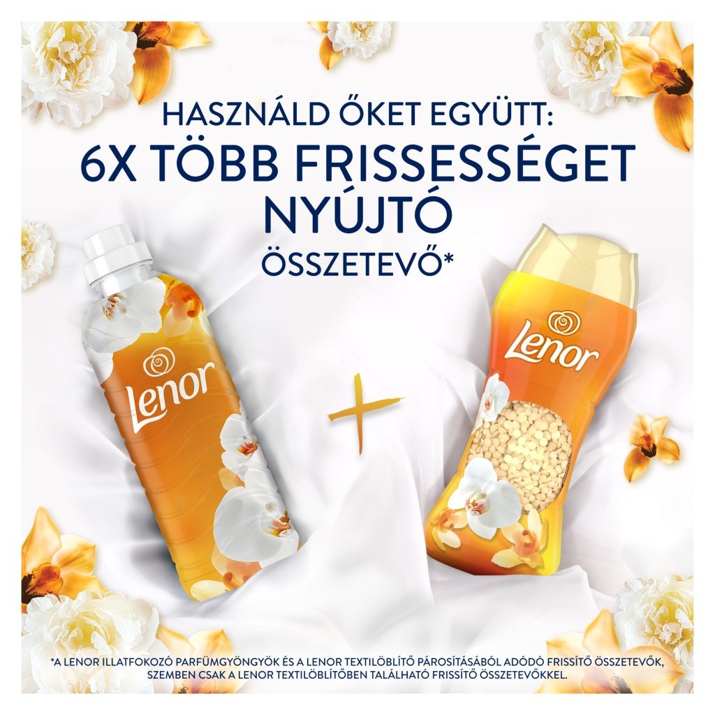 Lenor Orchid & Vanilla illatgyöngy 3x195 g (48 mosás)