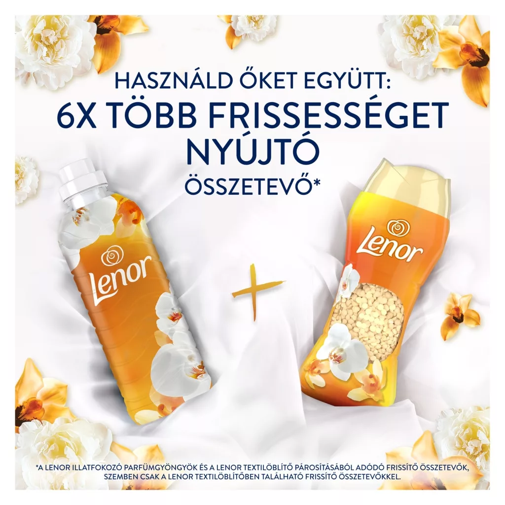 Lenor Orchid & Vanilla illatgyöngy 3x195 g (48 mosás)