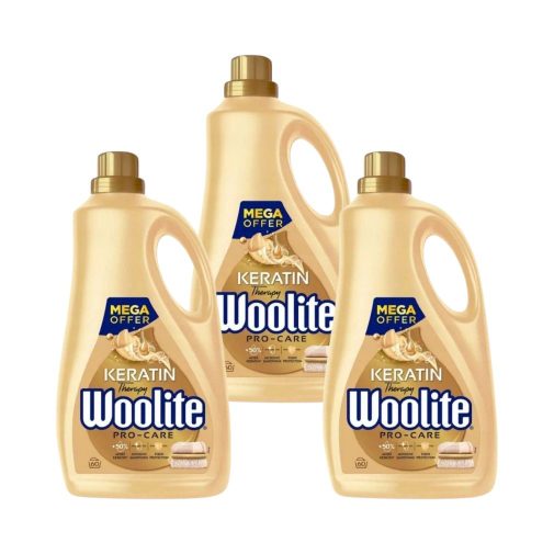 Woolite Keratin Therapy Pro-Care mosószer minden ruhatípushoz 3x3,6 liter (180 mosás)